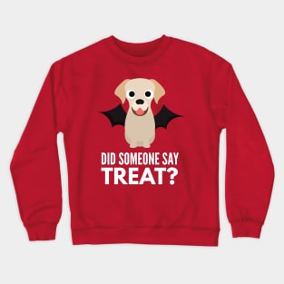 Golden Labrador Halloween Trick or Treat Crewneck Sweatshirt